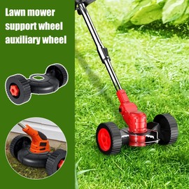 String Trimmer Wheels Attachment | Lawn Mower Wheel Adjustable Support,Adjustable Support Wheels Cordless Trimmer Auxiliary Wheels Garden Supplies for Weeding Trimmer