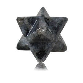 Soulnioi Healing Crystal Natural Merkaba Star Crystal Dragon Bloodstone Hexagonal Star Stone Energy Pocket Stone for Reiki Meditation Spiritual 1 Piece 13 x 13 mm