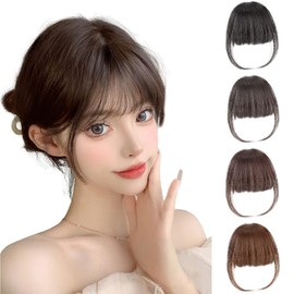 FESHFEN Bangs Wig, Partial Wig, For Cosplay, Fully Hand Planted, Women's, Extension, Point Wig, Fluffy, Ultra-thin, Bangs, Feathered Wig, Small Face, One Touch, Costume, Everyday, Supernatural, Heat