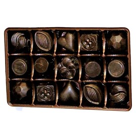 Lang’s Chocolates – Assorted Dark Chocolates – Certified Kosher-dairy – Box of Chocolates for Gifting – Caramel, Peanut Butter, Cashew Cluster, Meltaways & More – Belgium Style – 15 Piece Box