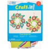 Baker Ross FC726 Flower Foam Rubber Wreath Craft Set -