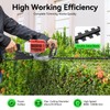 LyeXD 22.5cc Gas Hedge Trimmer, Double-Edged Hedge Machine 2-Stroke Engine