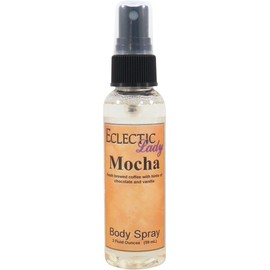 Mocha Body Spray, 2 ounces, Body Mist for Women with Clean, Light & Gentle Fragrance, Long Lasting Perfume with Comforting Scent for Men & Women, Cologne with Soft, Subtle Aroma For Daily Use