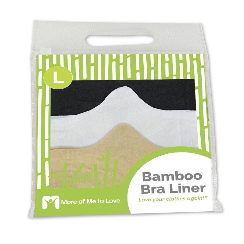 More of Me to Love Bamboo Bra Liner 3-Pack Large