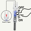 6 unidades - Nock para flechas con luces de 0,244/6,2