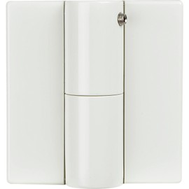 Hewi Screw-On Spring Strap Right - for Dull Doors - Hinge with Sheet Steel Insert, Steel Plastic White