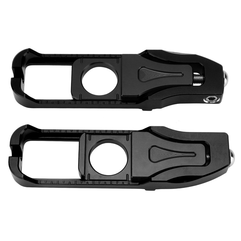 Pair Motorcycle Left Right Chain Adjusters Tensioners Replacement for Yamaha