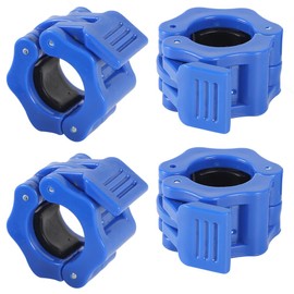 TKY Barbell Collar Barbell Clip Barbell Plate Stop Fixing 28mm Set of 4 (Blue)