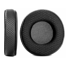 ACCOUTA Atmungsaktive Ersatz Ohrpolster Kissen Kompatibel mit Superlux HD 681EVO 668B HD681 681B 662 Kopfhörer Ohrpolster mit strapazierfähigem Stoff/atmungsaktivem Protein Leder und Memory Schaum