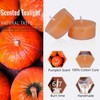 Terracotta Tea Lights Candles Set of 24, Pumpkin Scented for