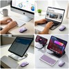LKV Wireless Bluetooth Mouse, 2.4GHz Slim Purple Mouse with USB