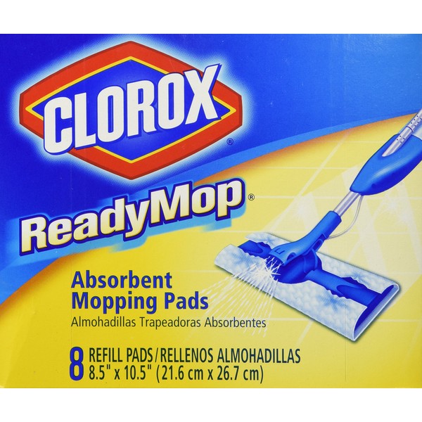 Clorox Readymop Absorbent Cleaning Pads, 8 Pads