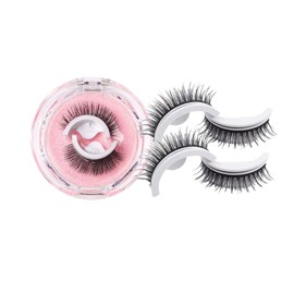  Eternaljoymart False Eyelashes, Eternal Joy Mart Eyelashes, Eternaljoymart Self Adhesive Eyelash, Reusable Self-Adhesive False Eyelash, No Remover No Residue (2pcs Thick)