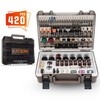 Katerk 420PCS Rotary Tool Accessories Kit Universal Drill Bit Tool