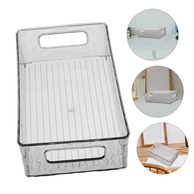 Levemolo Storage Box for Kitchen and Refrigerator Stylish Grey Organizer