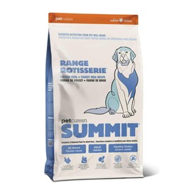 Summit Petcurean Range Rotisserie, Dry Dog Food, Chicken Meal and Turkey Meal Adult Recipe with Grains, 5 lb Bag