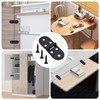 Emperoch 4 Pcs Flip Hinges with Screws, 80 x 30