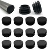 WFGKPXC Pipe End Cover Caps, Set of 12, Tube Inserts,
