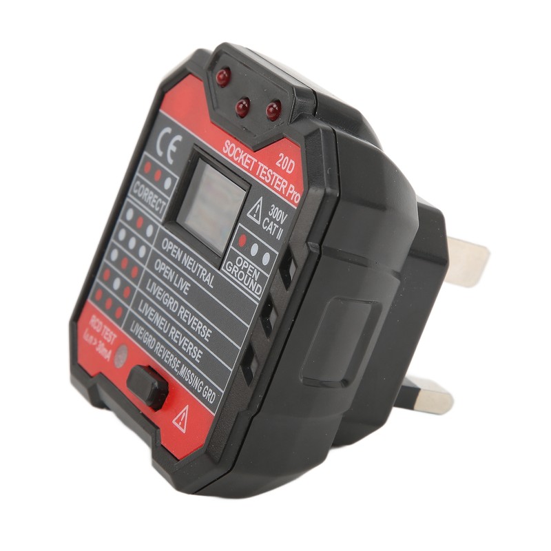 20D Leakage Socket Tester Socket Detector Electric Circuit Live Wire