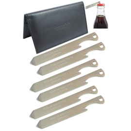 COLLAR AND CUFFS LONDON - Multi Tool Shirt Collar Stiffeners - Triple Pack - Super-Strong Titanium - Presentation Gift Wallet - Silver Colour - Three Pairs