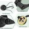 GOBEKOR 10 Pack Matte Black Privacy Door Levers Bedroom Door