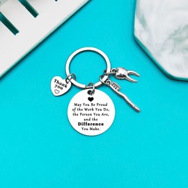 Ximalun Dentist Keyring Dentist Appreciation Gift Dental Hygienist Gift Dental Assistant Gift Dentist Graduation Gift Dentist Office Orthodontist Gift Christmas Birthday Thank You Gifts for Dentist