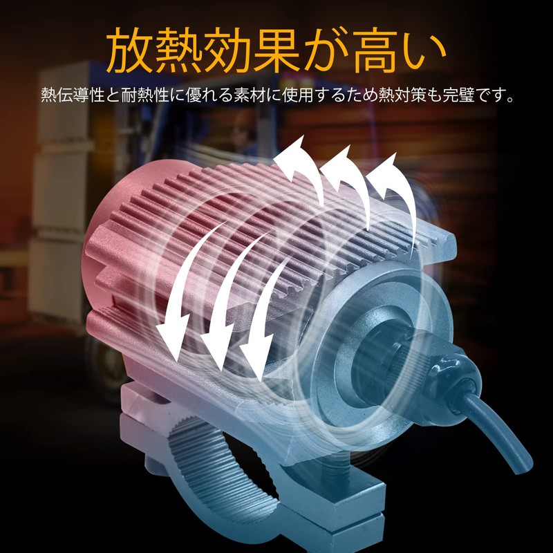 Ygmylandbb LED Motorcycle Fog Light, Auxiliary Light, Motorcycle Headlight, Spotlight,