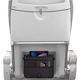 Nakustab Attaches to Airline and Car Seat Pocket, Back Organizer & Storage, Travel Essentials for Flying (Black-1)