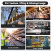 Leyso 2 Packs 2" x 10' Lifting Sling Straps, Multifunctional
