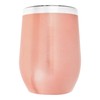 VASO TÉRMICO STEMLESS WINE ROSA ORO acero inoxidable, marca ICE