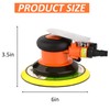 ZHONGAN 6" Pneumatic Air Random Orbital Sander for Wood Working,