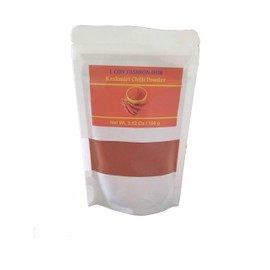 100% Pure Kashmiri Chilly Powder 100g - 3.53oz (Deggi Mirch, Low Heat) || Ground Indian Spice || Indian Origin || Traditional & all natural Indian Spice blend ||