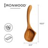 Ironwood Gourmet Acacia Wood Spoon For Cooking, 10.5" Skillet Spoon