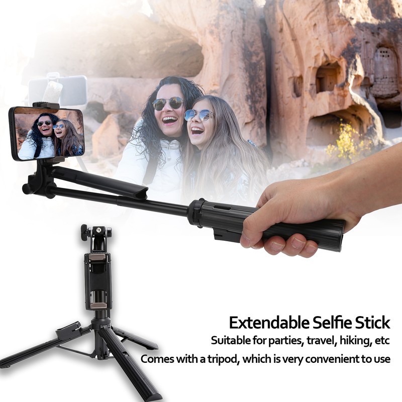 Selfie Stick Tripod Portable Extendable Bluetooth 360° Rotation Tripod Selfie