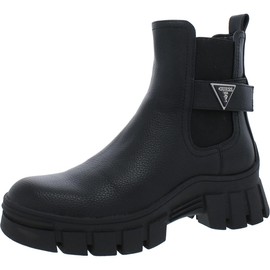 Guess Women's HENSLY Ankle Boot, Black 002, 5.5