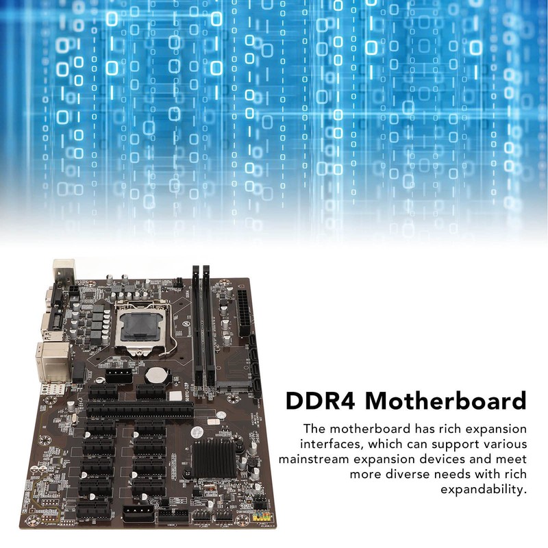B250 BTC 12P Mining Mainboard, Gaming Motherboard Supports LGA 1151