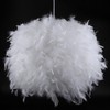 Feather Pendant Droplight Hanging Lamp for Living Room Exhibition Hall