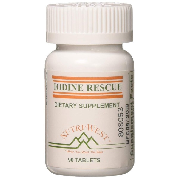 Iodine Rescue 90 Tablets by Nutri West by Nutri-West