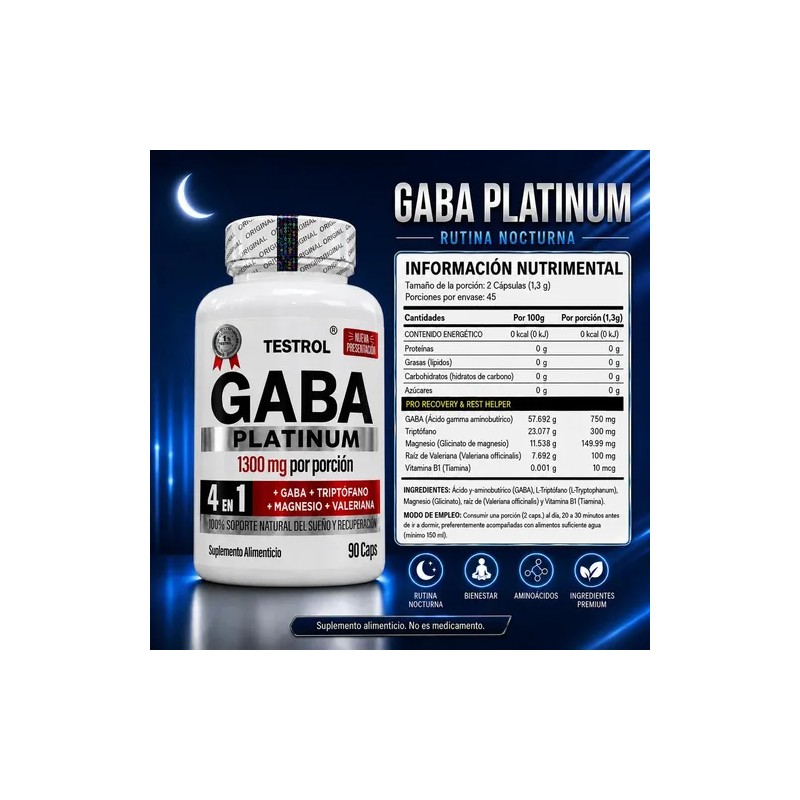 GABA Platinum 4 en 1 | Fórmula Sinérgica GABA con
