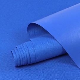 GoldWheel Waterproof Canvas Fabric 60" Wide by 360" Marine Awning Fabric with PVC Waterproof Coating Cordura Durable Material, Use for Outdoor Boat Tent Cushion DIY Project, Blue