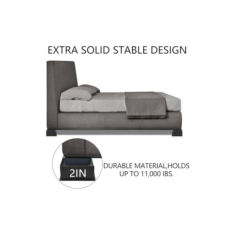 4 Elevadores De Muebles Cama/Nevera,Patas De Muebles Rectangular Elevadoras,Protege Suelos