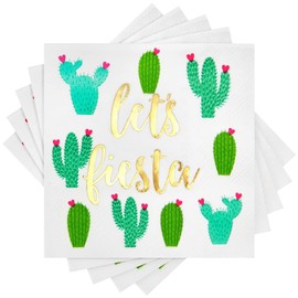 Let's Fiesta Servilletas de papel para fiesta Cinco De Mayo (5.5 x 5.5 pulgadas, 50 unidades)