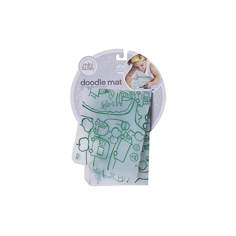 Modern-Twist 10 x 14 Reusable Coloring Doodle Mat, 100% Food-Grade