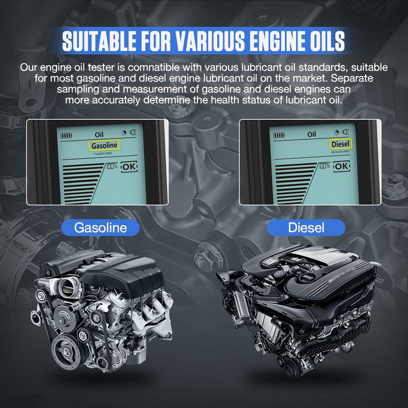 Engine Oil Tester Gasoline & Diesel Engine Oil Quality Tester