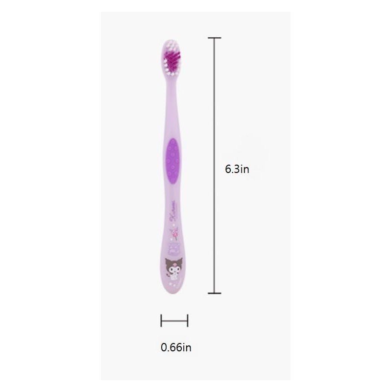 Generic Individually Packaged Cute Toothbrush Set, Compact Head (Purple, 3