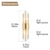 Ondersley Gold Sconces Wall Set of 2, 2-Light Modern Brushed