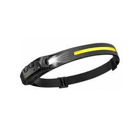 Rechargeable Headlight,Light weight Waterproof Rechargeable LED Headlamps, 230°WideBeamHeadlightwithMotion Sensor Bright 5 Modes, Hard hat Light for Adults,USBCHeadbandFlashlightforWork, Hiking, Running, Camping Essentials Gear light mode - Color: 1 pack