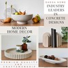 OAKOA Concrete Decorative Bowl - White Large Decorative Bowls for