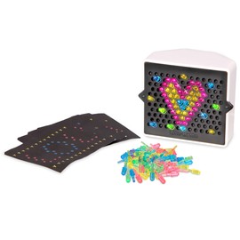 Lite-Brite | Mini | Light Up Drawing Board, LED Board with Colours, Light Up Toys for Creative Play, Glow Art Neon Effect Drawing Board, Light Toys for Kids Ages 4+ | Basic Fun 02216