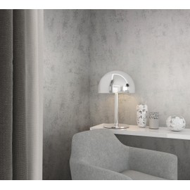 Marburg Insulation Wallpaper Concrete Look White Grey Insulation Effect Heat Reflective Energy Saving Non-Woven Wallpaper 10.05 x 0.53 m Made in Germany